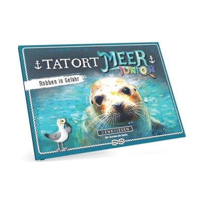 Abbildung von DENKRIESEN Tatort Meer Junior Robben in Gefahr Ab 8 Jahren 1 4 Spieler Spannendes Krimispiel für Kinder Detektivspiel Abenteuer Junge Ermittler Ideal die ganze Familie