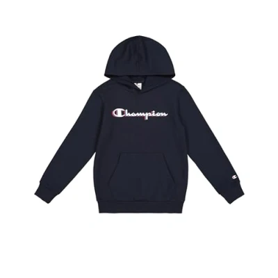 Abbildung von Champion Jungen Legacy Boy Big Logo Hoodie Hooded Sweatshirt, Blue (Bs501), 5 6 Jahre