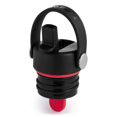 Abbildung von Hydro Flask Standard Mouth Flex Straw Cap Black Zubehör für Wasserflaschen