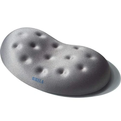 Abbildung von BRILA Handballenauflage Ergonomisch Memory Schaum Handgelenkstütze für PC Gaming Computer Laptop Arbeit Massieren von Löchern Design Wrist rest (Gray Mouse Rest)