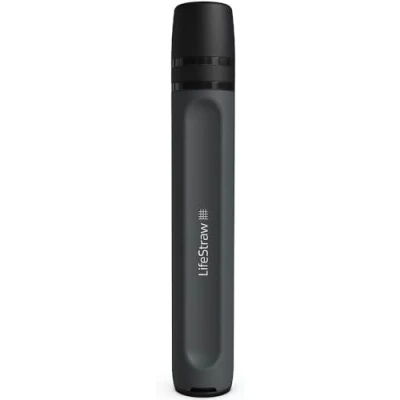 Abbildung von LifeStraw Persönlicher Wasserfilter für Wandern, Camping, Reisen und Notfallvorbereitung, Dark Mountain Grey
