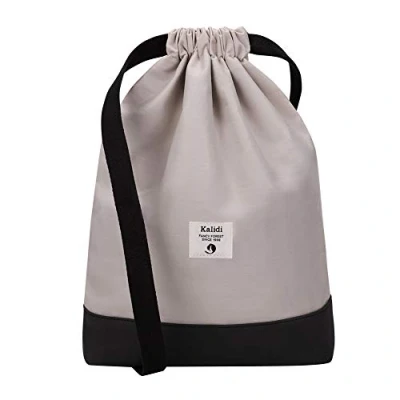 Abbildung von KALIDI Beutel Rucksack Kordelzug Turnbeutel Daypack Gymsack Gym Bag Sportbeutel für Damen &amp; Herren mit Innentasche 11 Liter Sport, Reisen und City