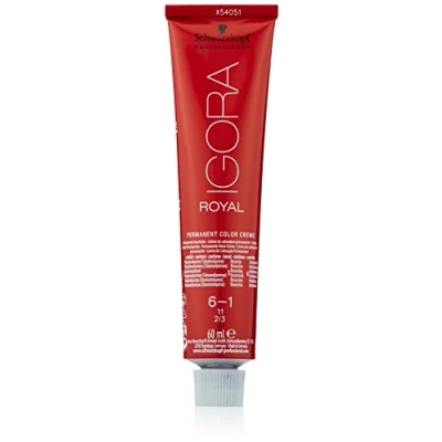 Abbildung von Schwarzkopf IGORA Royal Premium Haarfarbe 6 1 dunkelblond cendré, 1er Pack (1 x 60 ml)