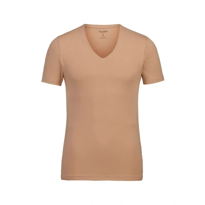 Abbildung von Olymp Tshirt basic Creme beige, Herren, Größe: Medium, beige