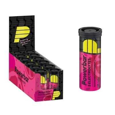 Abbildung von Powerbar 5 Electrolytes Himbeere Granatapfel Brausetabletten mit Elektrolyten 10 Stück (12er Pack)