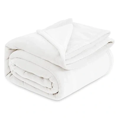 Abbildung von BEDSURE Kuscheldecke Flauschig Decke Fleecedecke Wohndecke Warm Winter Weich, Sofadecke XXL, Couch Blanket, Große, Wohn &amp; Kuscheldecken 230x270cm, Sofa überwurfdecke Weiß