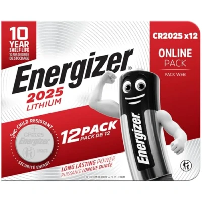 Abbildung von Energizer CR2025 Batterien, Lithium Knopfzelle, 12 Stück Amazon Exklusiv
