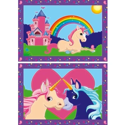 Abbildung von Ravensburger CreArt 27774 Bunte Einhornwelt Malen nach Zahlen Einhorn für Kinder 5 7 Jahre