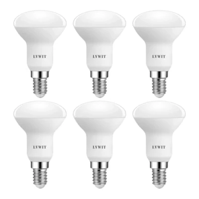 Abbildung von LVWIT E14 LED Lampe Warmweiss 4.9W, Reflektorlampe 470 lm, 2700K, Reflektor R50 Strahler ersetzt 40W Glühbrine, 6er Pack