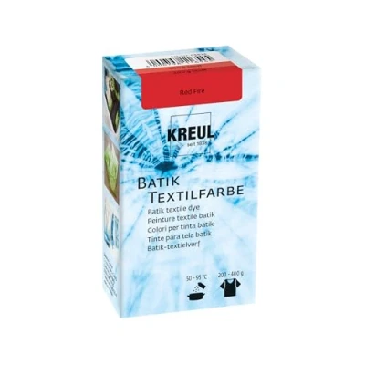 Abbildung von KREUL 98524 Batik Textilfarbe Red Fire, 70 g, Farbpulver zum Batiken und Färben von Textilien