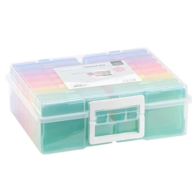Abbildung von Vaessen Creative Farbige Staubox mit 16 Boxen, 37,50 x 30 13 cm
