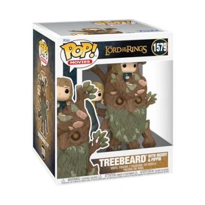 Abbildung von Funko Pop! Super: LOTR Pippin Took Treebeard mit Mary &amp; Pip Lord of The Rings Vinyl Sammelfigur Geschenkidee Offizielle Handelswaren Spielzeug Für Kinder und Erwachsene