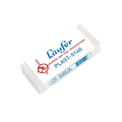 Abbildung von Läufer 00140 Plast 0140 Radierer, Radiergummi aus Kunststoff, für Bleistifte und Buntstifte, transparent