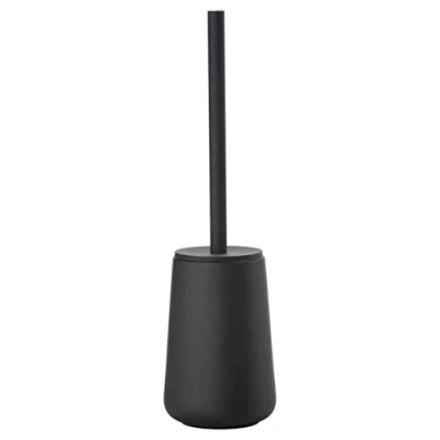 Abbildung von Zone Denmark Nova One Toilettenbürste, Klobürste aus Keramik, WC Bürste mit Bürstenhalter, Soft Touch Beschichtung, Durchm. 10,3 cm, Höhe 37 Schwarz