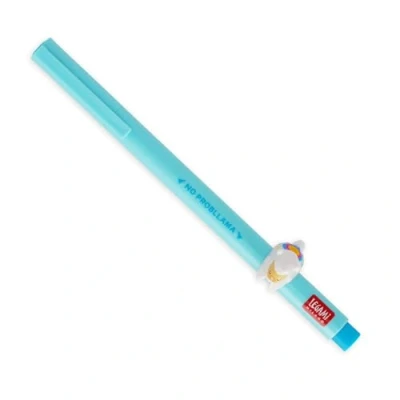 Abbildung von LEGAMI Gelstift Lovely Friends, dekoratives Tier, abnehmbar und neu kombinierbar, verhindert Rollen, hellblaue Tinte, feine 0,5 mm Spitze, Thema Lama