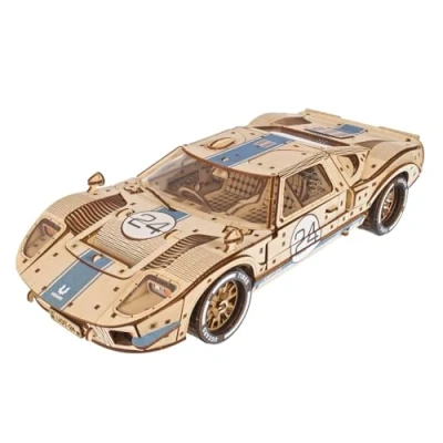 Abbildung von UGEARS UGT 24 Ausdauer Rennwagen 3D Puzzle 1:12 Maßstab Mechanischer Holzmodellbausatz für Erwachsene Sportwagen Modellbausatz Holzpuzzle 970 Teile