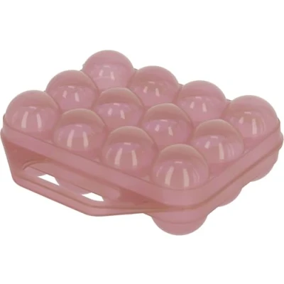 Abbildung von Kerbl Hobbyfarming Eier Aufbewahrung aus Kunststoff für 12 Eier, Rose