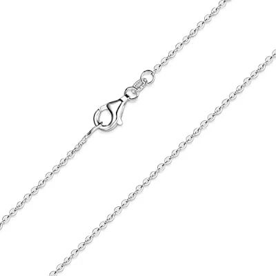 Abbildung von MATERIA feine Ankerkette 925 Sterling silber 1,2mm Halskette in 40 45 50 60 70 cm verfügbar #K30, Länge Halskette:70