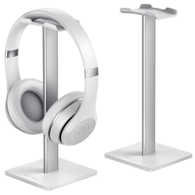 Abbildung von New bee Kopfhörer Ständer Universal Halter für Over Ear Kopfhörer, Gaming Headset und Kopfhörerdisplay, aus Aluminium + TPU ABS Schwarz