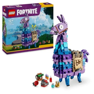 Abbildung von LEGO Fortnite Vorratslama, Spielzeug zum Videospiel, Lama Figur Spielen und Ausstellen, Geschenk für Jungen Mädchen Gamer ab 12 Jahren, Abenteuer Spielset 77071