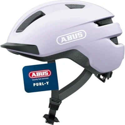 Abbildung von ABUS Fahrradhelm Purl Y geeignet für E Bike und S Pedelec stylisher NTA Schutzhelm Erwachsene Jugendliche Lavendel (Light Lavender), Größe M