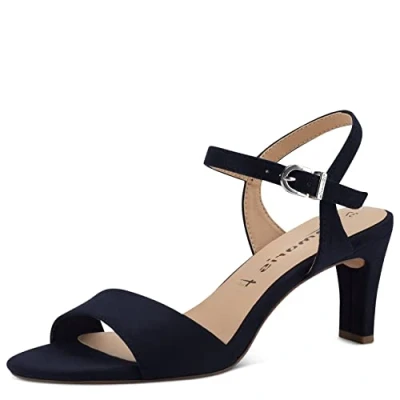 Abbildung von Tamaris Riemensandalette, Damen, Größe: 39, Navy Schuhe