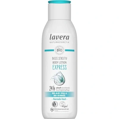 Abbildung von lavera basis sensitiv Body Lotion Express Naturkosmetik vegan Bio Aloe Vera &amp; Jojobaöl 250 ml