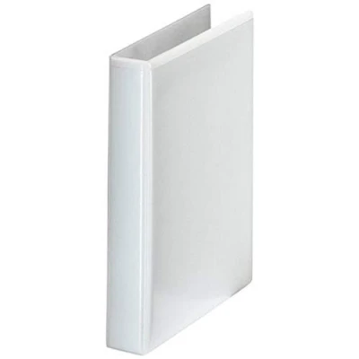 Abbildung von Esselte 46571 Ringbuch Präsentation, mit Taschen, A5, PP, 2 Ringe, 25 mm, weiss