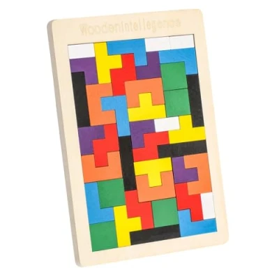 Abbildung von EACHHAHA Holzpuzzle Box Spielzeug, Montessori Spielzeug für Kinder, ab 4,Kreativ Lernspielzeug,Fördert räumliche Vorstellungskraft und logisches Denken, Lernendes Puzzle