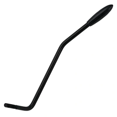 Abbildung von Musiclily Pro 4,8mm Stahl Gewinde Tremolo Arm Whammy Bar Tremolohebel für Fender American Strat Style E Gitarre, Schwarz mit Schwarzer Kappe