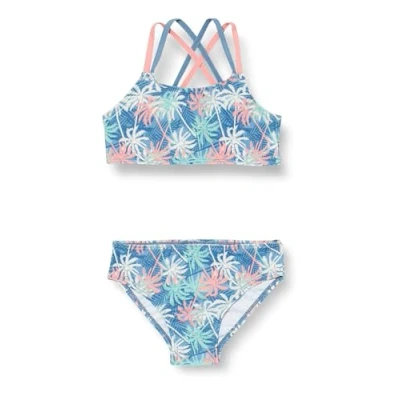 Abbildung von Playshoes Mädchen UV Schutz Bikini Badeanzug Schwimmanzug Badebekleidung, Palmen, 158/164