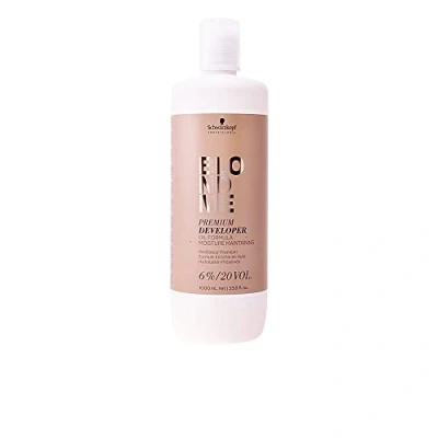 Abbildung von Schwarzkopf Professional BlondMe Premium Pflegeentwickler 6%, 1er Pack (1 x 1 l) Weißkaschierung Eis
