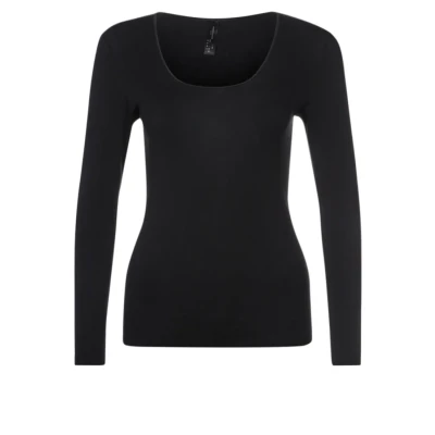 Abbildung von Schiesser Nachtwäsche Shirt, Damen, Größe: 38, Black
