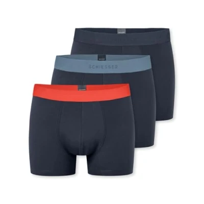 Abbildung von Schiesser Herren 3 Pack Boxershorts Bio Baumwolle Multipack 95/5 Organic, Sortiert 9_180194, 4