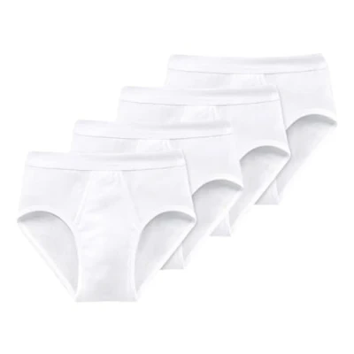 Abbildung von Schiesser Herren Slips, Feinripp, Weiß, 4er Pack (L / (6))