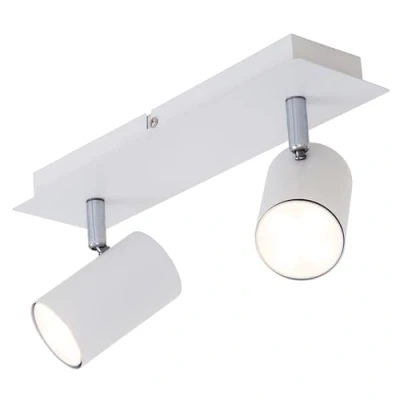 Abbildung von Briloner Leuchten Deckenspot, schwenkbar, Deckenlampe, Deckenleuchte 2 flammig, GU10, max. 40 Watt, Weiß