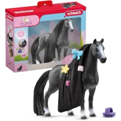 Abbildung von schleich Horse CLUB 42620 Sofia&#039;s Beauties Quarter Stute Styling Set 8 Teiliges Spielset Stute, Beauty Pferd mit Mähne, Pferde Spielzeug ab 4 Jahren