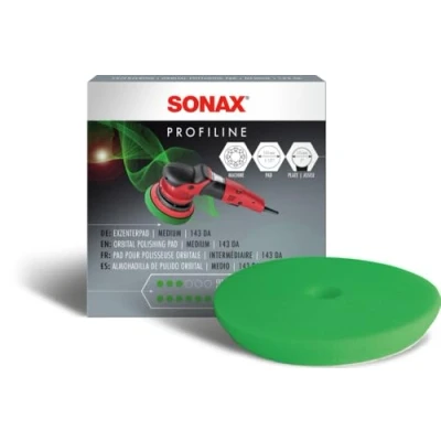 Abbildung von SONAX ExzenterPad medium 143 DA (1 Stück) weiche Polierscheibe zum maschinellen Polieren von Lacken mit Exzentermaschinen, Art Nr. 04933410