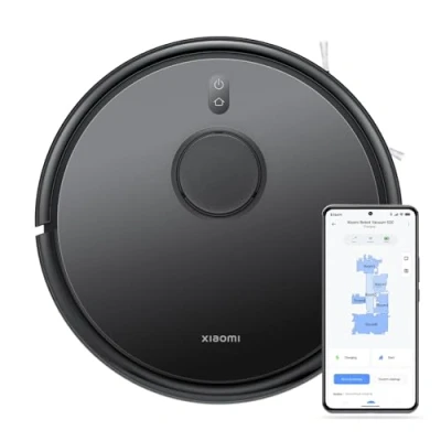 Abbildung von Xiaomi Robot Vacuum S20 Saug und Wischroboter, Smarter Reinigungsplan mit LDS Lasernavigation, 5000Pa Saugkraft, 3200mAh großer Akku, Für Teppiche Hartböden Tierhaare, App + Google &amp; Alexa Schwarz