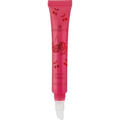 Abbildung von essence SO CHERRY happy peptide lipgloss, Nr. 01, Rot, feuchtigkeitsspendend, glänzend, strahlend frisch, vegan, ohne Parabene, Mikroplastikpartikel, Nanopartikel frei, 1er Pack (10ml)