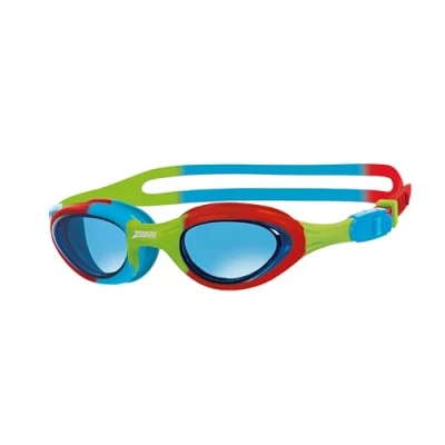 Abbildung von Zoggs Unisex Youth Super Seal Junior Schwimmbrillen, Red/Blue Green/Tint, Einheitsgröße