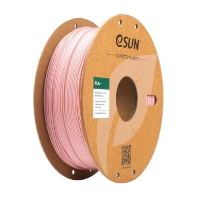 Abbildung von eSUN PLA+ Filament 1.75mm, 3D Drucker PLA Plus, Maßgenauigkeit +/ 0.03mm, 1kg Spule (2.2 LBS) Druck für Drucker, Pfirsich Rosa