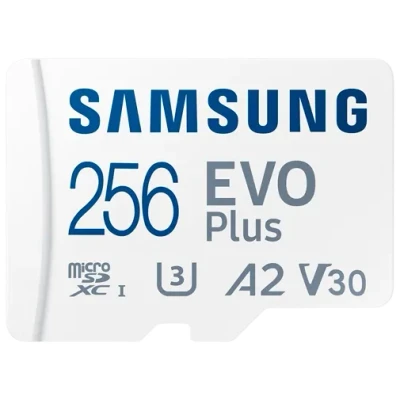 Abbildung von Samsung Evo Plus MicroSDXC (2024) 256GB + SD Adapter