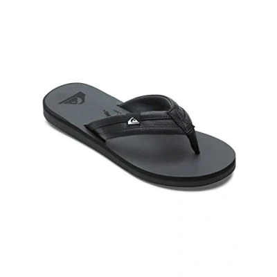 Abbildung von Quiksilver Carver Squish Zehentrenner black, Herren, Größe: 43, Black Kunststoff