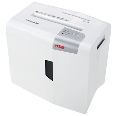 Abbildung von HSM shredstar X8 Aktenvernichter I Partikelschnitt 4,5x30mm Sicherheitsstufe P 4 Leiser Home Office Schredder für Papier, CDs, DVDs, Kreditkarten 18l Auffangbehälter Papierschredder 8 Blatt