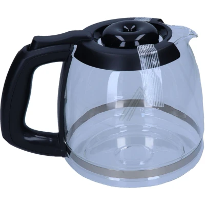 Abbildung von Russell Hobbs Ersatzglaskanne [für Kaffeemaschine Grind&amp;Brew Chester / Victory 22000 56] Kaffeekanne Glas für Filterkaffeemaschine 200080, Schwarz Weis