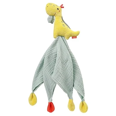 Abbildung von Fehn Schmusetuch Baby Spielzeug Dino Schnuffeltuch für Neugeborene Einschlafhilfe Kuscheltier Schnullertuch Nuckeltuch Kuscheltuch Schlaftier Babys und Kleinkinder ab 0+ Monaten