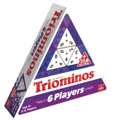 Abbildung von Goliath Toys Triominos 6 Players, Brettspiel ab Jahren, Gesellschaftsspiel für die Ganze Familie (bis zu Spieler), Mit Hochwertige Steine, Geeignet Jung und Alt
