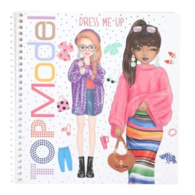 Abbildung von Depesche 13804 TOPModel Dress Me Up Stickerbuch mit 24 Seiten vorgedruckter Model Motive zum Selbstgestalten, inkl. 11 Stickerbogen