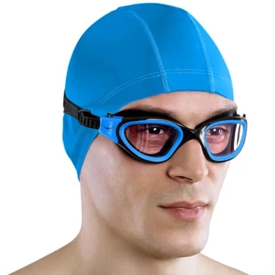 Abbildung von AqtivAqua Photokromatische Schwimmbrille Herren Damen Schwimmbrillen Erwachsene Kinder DX H (Blaue, Fotochromatische)